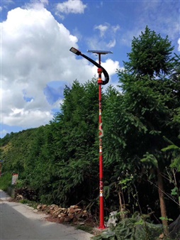 云南楚雄市民族風(fēng)太陽能路燈工程案例