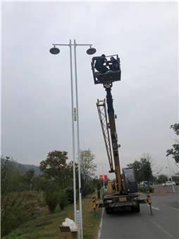 陜西寶雞市特定雙臂路燈